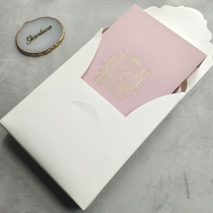 Boîte cadeau en velours <span class=keywords><strong>gris</strong></span> glamour avec ruban et enveloppe, monogramme personnalisé en feuille d'or pour les invitations de mariage, ensemble d'invitations de mariage - Product Image 6