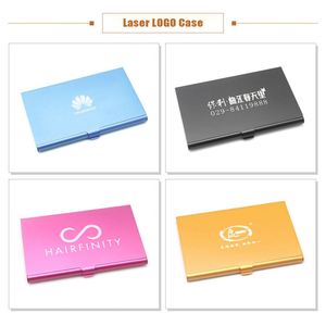 New Business Card Holder Custom logo Metal Aluminum Alloy Business Card Box Laser Engraving Promotional Business <b>Gift</b> - Product Image 5