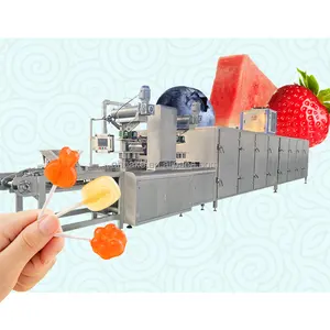 fully automatic tropical fruit punch making machine lollipop candy production line for hard candy produce