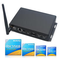 Mini PC Industrial sin Ventilador Rockchip RK3568/RK3566 con Soporte para Pantalla Android/Linux/Ubuntu para Señalización Digital y Cliente Ligero