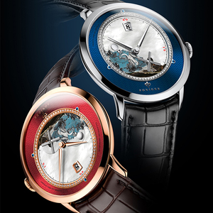 Reloj Automático de Negocios PONIGER P7.23 con Visualización de Fecha, Doble Hora, Segundero, 5ATM, Mecánico, Esqueleto - Product Image 4