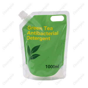 Sac d'emballage de détergent à lessive rechargeable de savon Liauid en plastique réutilisable imprimé personnalisé 500ml 750ml 1l 5l pochette à bec debout - Product Image 2