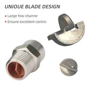 YUJIA 1/2BSP 304ステンレス鋼広角軸旋回フルコーンスプレー先端フローノズル - Product Image 2