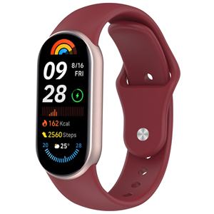 สายรัดข้อมือซิลิโคนสำหรับเล่นกีฬาแบบขายส่ง สายยางนุ่มแบบรัดเข้ารูป สวมใส่สบาย ใช้ได้กับ Xiaomi MIBAND 10/9/8 - Product Image 3