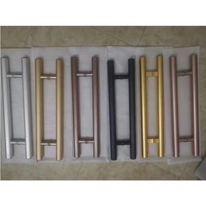 <span class=keywords><strong>Poignée</strong></span> <span class=keywords><strong>de</strong></span> traction moderne en aluminium couleur or pour <span class=keywords><strong>porte</strong></span> en verre pour hôtels villas appartements ateliers entrepôts centres commerciaux - Product Image 2