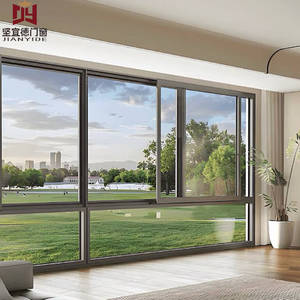 Ventana Corredera <span class=keywords><strong>de</strong></span> Aluminio <span class=keywords><strong>con</strong></span> <span class=keywords><strong>Rotura</strong></span> <span class=keywords><strong>de</strong></span> <span class=keywords><strong>Puente</strong></span> Térmico, Ahorro <span class=keywords><strong>de</strong></span> Energía, Doble Vidrio, Impermeable, Resistente al Viento, Aleación <span class=keywords><strong>de</strong></span> Aluminio Horizontal - Product Image 2