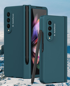Funda para Teléfono con Ranura para Bolígrafo para Samsung <span class=keywords><strong>Galaxy</strong></span> <span class=keywords><strong>Z</strong></span> Fold2 5G, Funda Plegable de Alta Calidad para Teléfono Móvil, Funda Plegable para <span class=keywords><strong>Galaxy</strong></span> W22 5G - Product Image 5