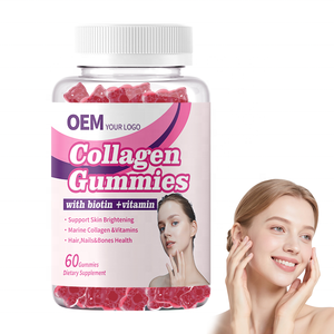 เยลลี่คอลลาเจนวีแกนสูตรเฉพาะ OEM พร้อมไบโอตินและวิตามินสำหรับผม ผิว เล็บ เยลลี่ไบโอตินคอลลาเจน - Product Image 1