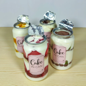 กระป๋อง PET ใสสำหรับอาหาร ขนาด 250 มล. 350 มล. 500 มล. พร้อมฝา PET ปลอดสาร BPA ปิดผนึกแบบดึงแหวน สำหรับเค้กและของหวาน - Product Image 6