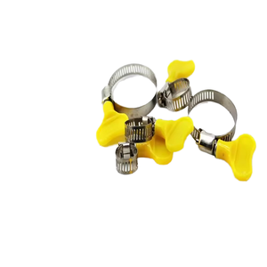 Manufacturer's Stainless Steel Heavy Duty <b>Quick</b> <b>Release</b> Gas Pipe <b>Clamp</b> American Type Butterfly Adjustable Handle Plastic Bolts - Product Image 4
