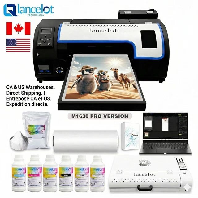 Lancelot M1630 Pro A3 DTF Printer Bundle:  for DIY T-Shirt Business (Ready to Ship From US/CA Warehouse)