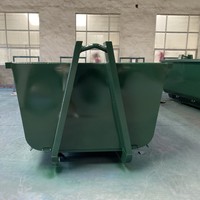Conteneur de collecte des déchets de 15 pieds avec système de levage par crochet (hook lift)