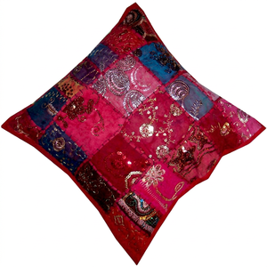 Housse de coussin New Vintage Sari Exclusive collection Handwork Inde - Product Image 1