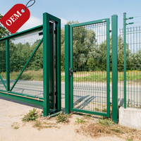 Panneau de clôture en treillis soudé 3D incurvé, galvanisé à chaud, traité thermiquement, recouvert de PVC, clôture de sécurité en treillis V