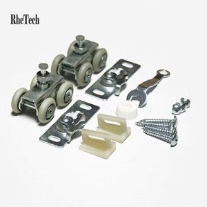 WEKIS - Kits de Ruedas para Puertas Corredizas de Acero Modernos, Insonorizantes y Duraderos, para Dormitorio, Cocina, Sala de Estar, Uso en Exteriores, 120 kg - Product Image 5