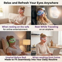 Appareil facial EMS chinois pour éliminer les poches sous les yeux, lunettes de massage à lumière rouge pour les cernes, les gonflements et le soulagement de la fatigue oculaire
