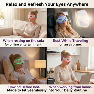 Portable 3d Acupoint Relax Eye Massager Electric Eye Relaxation Machine Eye-<b>Red</b>-<b>Light</b>-<b>Therapy</b> for Dark Circle, Eye-Strain-Relief - Product Image 3