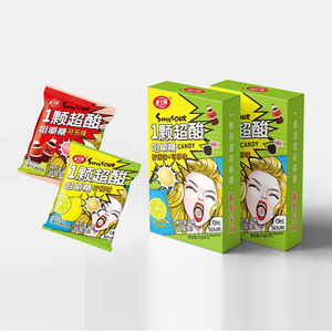 เลมอนโคล่าเคี้ยวหมากฝรั่งหัวใจนุ่ม<span class=keywords><strong>ลูกอม</strong></span>ในบรรจุภัณฑ์ OEM รสเปรี้ยวผลไม้ - Product Image 2