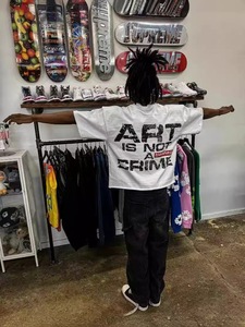 Fln 2026 Meistverkauftes OEM-T-Shirt mit Eigenem Logo, 280g 100% Baumwoll-Jersey, Schweres Gewicht, Kurzarm, Herrenkleidung, Kastenförmig, Bedrucktes Muster - Product Image 2