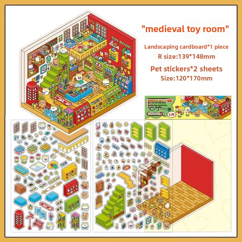D Magasin de jouets médiévaux