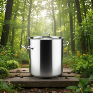 Pentola Chef Classic Straight Pot da 8 litri in acciaio inossidabile con coperchio, grande capacità, per fornelli a gas e a induzione - Product Image 3