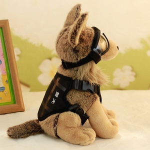 UYEAH OEM/ODM Faible MOQ Haute Qualité Design Personnalisé Jouet en Peluche Chien de <span class=keywords><strong>Police</strong></span> Cool Jouet en Peluche Loup Chien Doux et Moelleux Personnalisé - Product Image 3