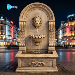 Fuente de <span class=keywords><strong>Escultura</strong></span> de Mármol Tradicional Hecha a Mano y Personalizada con Iluminación para Uso en Exteriores en Jardines y Villas - Product Image 6