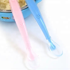 <span class=keywords><strong>Cuchara</strong></span> de Silicona de Alta Calidad para Bebés de 0 a 12 Meses, con Diseño Impreso, Libre de BPA, Suave, para Alimentación, con Mango de 16.5cm, Venta al Por Mayor - Product Image 3