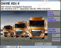 Sistema de Diagnóstico para Camiones DAF CF53, Interfaz VCI560 MUX + Software Davie, Escaneo Completo del Sistema y Regeneración DPF para DAF de Uso Pesado