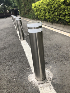 An Ninh Cố Định <span class=keywords><strong>Bollards</strong></span> Ống Thép Không Gỉ Barricade Cô Lập Bollard Bài Đường Cọc - Product Image 6