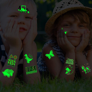 Autocollants de <span class=keywords><strong>tatouage</strong></span> temporaire personnalisés lueur dans le noir Conception simple pour <span class=keywords><strong>bras</strong></span> main épaule - Product Image 3