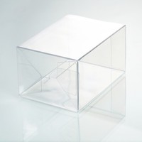 Étui de présentation en plastique PET transparent, écologique, sans acide, avec logo personnalisé en relief, protection UV, échantillon gratuit