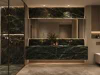 Dalles de marbre vert Fendi pour plans de travail de cuisine, dessus de meubles de salle de bain, dessus de tables à manger, tables consoles, bureaux et lavabos