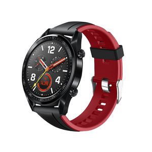 Bracelet en silicone bicolore pour <span class=keywords><strong>HUAWEI</strong></span> WATCH GT 2 <span class=keywords><strong>46mm</strong></span> / GT Active <span class=keywords><strong>46mm</strong></span> HONOR Magic Band Bracelet <span class=keywords><strong>GT2</strong></span> - Product Image 2