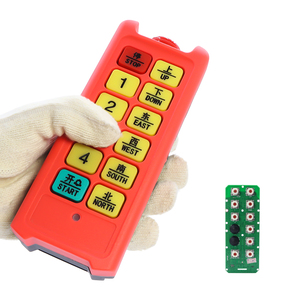 Télécommande sans fil industrielle fiable en plastique et silicone, 8 boutons à vitesse unique, palan électrique 12v - Product Image 2