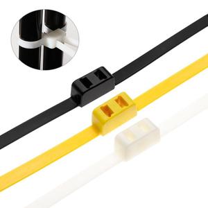 JAGASL Self-Locking Cable Ties Disposable Heavy Duty Nylon 13*880MM Double <strong>Zip</strong> Plastic Double Buckle <strong>Fasteners</strong> for Cable - Product Image 5