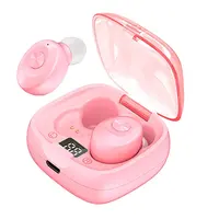 Mini estojo de carregamento para fone de ouvido, fone de ouvido xg8 branco preto e rosa com qualidade hi-fi para carregamento, 2022