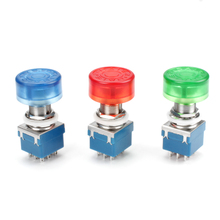 24MM Small Light Pushbutton Switch Square With Led Indicator Illuminated Arcade Push Button for Games