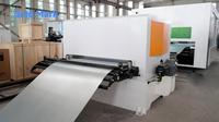 Ligne de découpe laser entièrement automatisée GOLAMARK à alimentation par bobine, découpeuse à fibre CNC avec débobineur et niveleur pour le processus de découpe de bobines métalliques