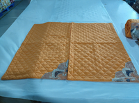 NOUVEAU Ensemble de literie avec jupe de lit en dentelle de couleur unie orange 5 pièces avec rideaux Prêt à être expédié pour lit 3 places
