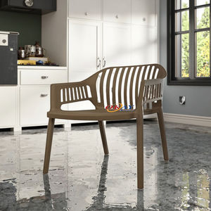 Moderne Groothandel Woonkamer Stapelbare Verticale Buitentuin Plastic Eetkamer Armleuning Stoel Schimmel - Product Image 5