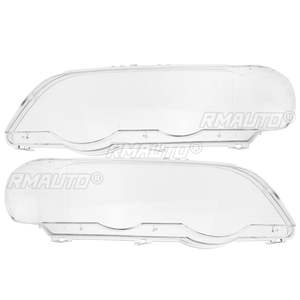 2 pièces de couvercles de phares de voiture, lentilles de phares, abat-jour en verre pour BMW X5 E53 1998 1999 2000 2001 2002 2003 - Product Image 2