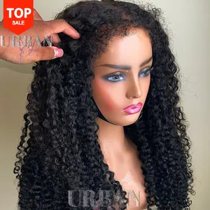 Groothandel Hd Transparant Kant Krullend Pruik Vendor Real Onverwerkte Virgin Braziliaanse Human Hair Raw Birmese Krullend Haar Pruik