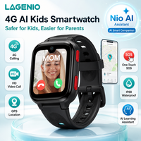 LAGENIO Grosir Kartu SIM Kamera 4G Jam Tangan Pintar Anak Tahan Air IP68 Panggilan Video LBS WIFI GPS Lokasi SOS Jam Tangan Ponsel Pintar Anak