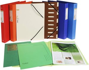 Cartelle di File di carta di dimensioni semplici colorate <span class=keywords><strong>A4</strong></span> riciclate e certificate 24X32 <span class=keywords><strong>cm</strong></span> - Product Image 6