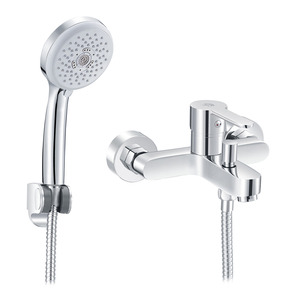 Grifo Mezclador Termostático Clásico Iole de Latón para Bañera con Agua Fría y Caliente, Superficie Cromada Pulida, Patrón de Chorro para Uso en Apartamentos - Product Image 1