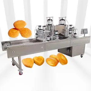 Fincan kek Depositor otomatik peynir kek makinesi endüstriyel sünger kek üretim hattı yapmak