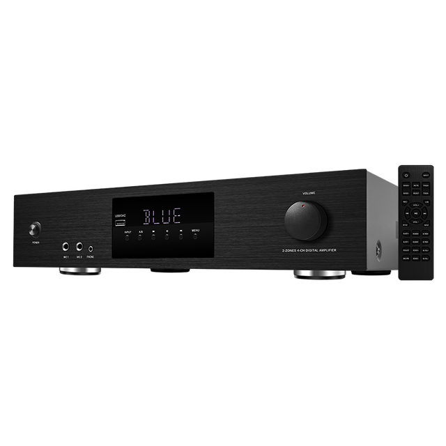 800W 4.0 Two Zones Home Amplifier for Bluetooth 5.3 Audio Digital Hifi Power 2 Zone Bass Treble Amplifier 800W Audio Amplifier