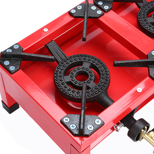 Équipement de cuisson portable pour camping-car, ustensiles de cuisine de camping, réchaud à gaz double brûleur, usage intensif pour <span class=keywords><strong>marché</strong></span> nocturne et stand de rue - Product Image 3