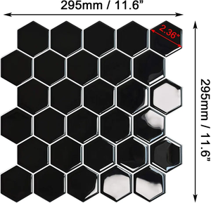 3D Self Adhesive Subway Peel and <strong>Stick</strong> <strong>Kitchen</strong> Bathroom Mosaic Wall <strong>Tile</strong> Sticker Backsplash <strong>Stick</strong> on Wall - Product Image 3